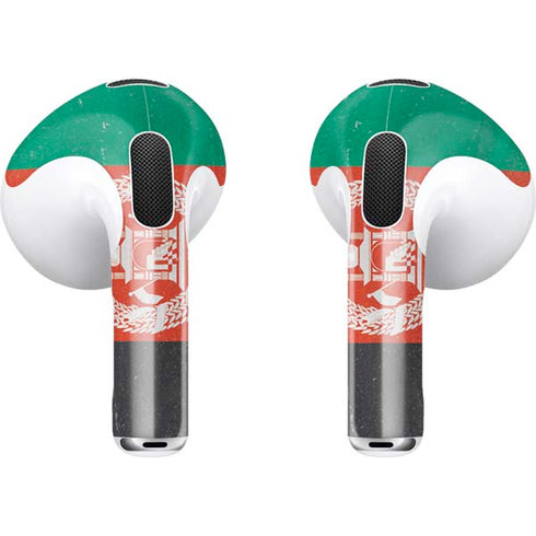 Afghanistan Flag Distressed Apple AirPods (3rd Gen 2021) Skin