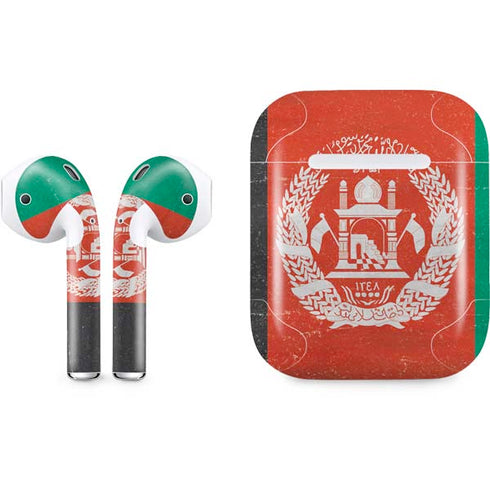 Afghanistan Flag Distressed Apple AirPods Skin