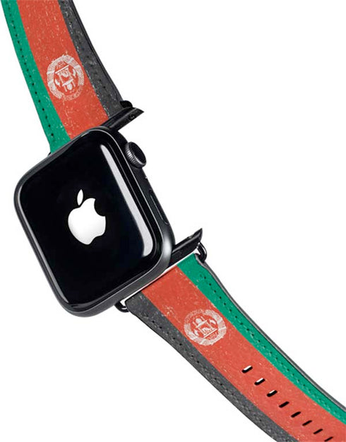Afghanistan Flag Distressed Apple Watch Band 38-40mm