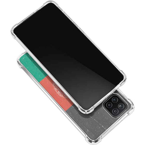 Afghanistan Flag Distressed Galaxy A12 Clear Case