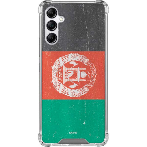 Afghanistan Flag Distressed Galaxy A15 5G Clear Case
