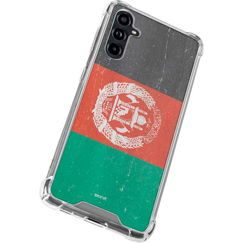 Afghanistan Flag Distressed Galaxy A54 5G Clear Case
