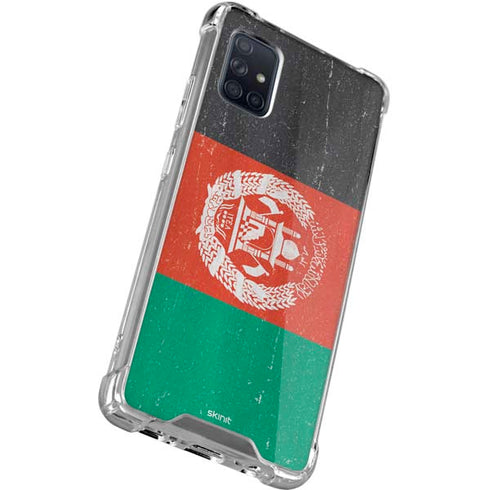 Afghanistan Flag Distressed Galaxy A71 5G Clear Case