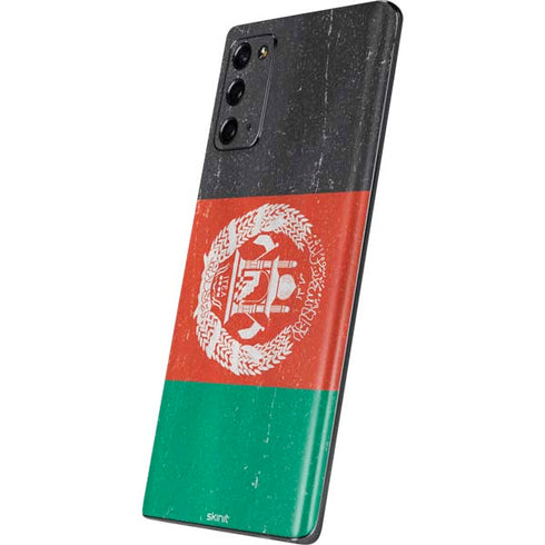 Afghanistan Flag Distressed Galaxy Note20 5G Skin