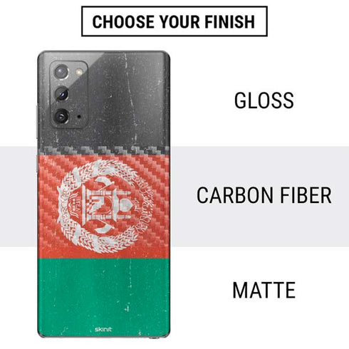Afghanistan Flag Distressed Galaxy Note20 5G Skin