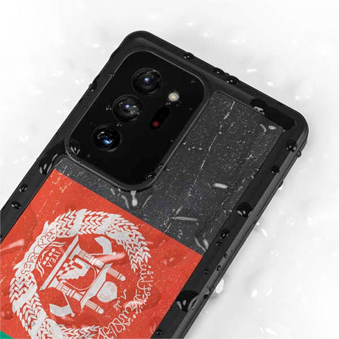 Afghanistan Flag Distressed Galaxy Note20 Ultra 5G Waterproof Case
