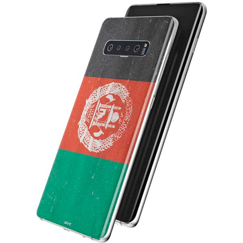Afghanistan Flag Distressed Galaxy S10 Plus Skin
