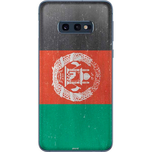 Afghanistan Flag Distressed Galaxy S10e Skin