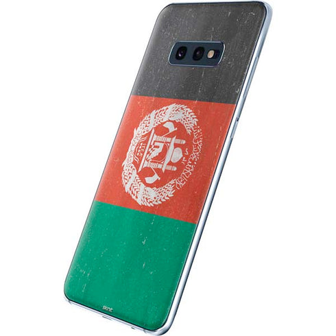Afghanistan Flag Distressed Galaxy S10e Skin