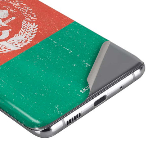 Afghanistan Flag Distressed Galaxy S20 Plus Skin