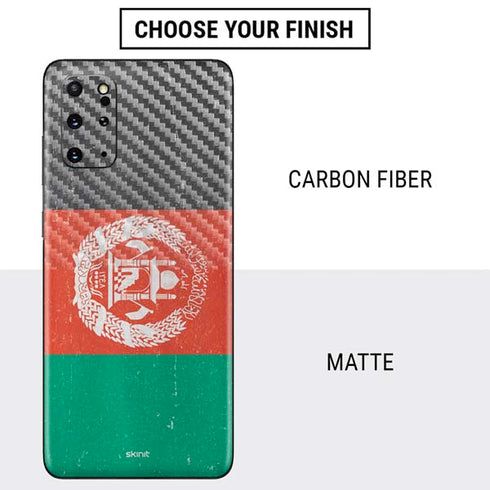 Afghanistan Flag Distressed Galaxy S20 Plus Skin
