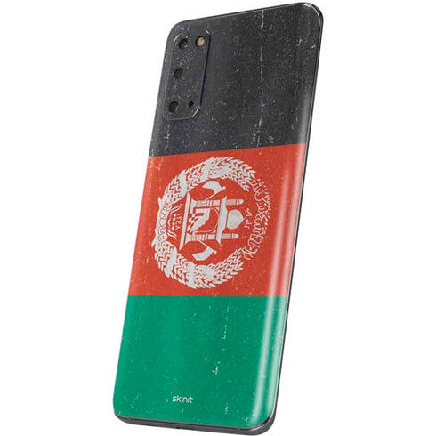 Afghanistan Flag Distressed Galaxy S20 Skin
