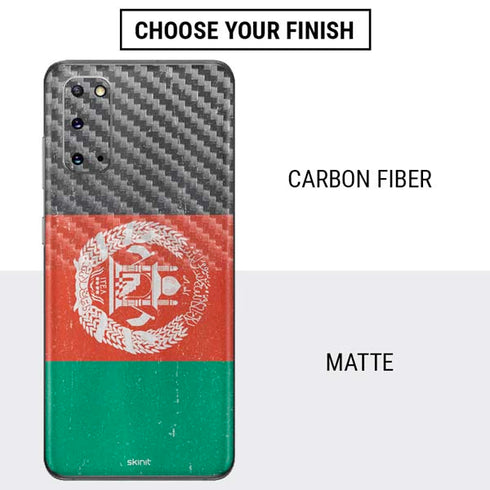 Afghanistan Flag Distressed Galaxy S20 Skin
