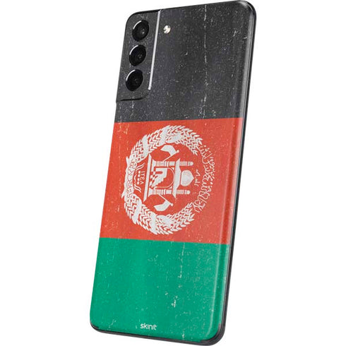 Afghanistan Flag Distressed Galaxy S21 5G Skin