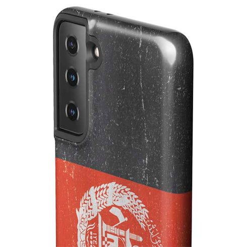 Afghanistan Flag Distressed Galaxy S21 Plus 5G Pro Case