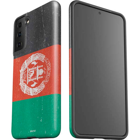 Afghanistan Flag Distressed Galaxy S21 Plus 5G Pro Case