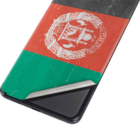 Afghanistan Flag Distressed Galaxy S21 Plus 5G Skin