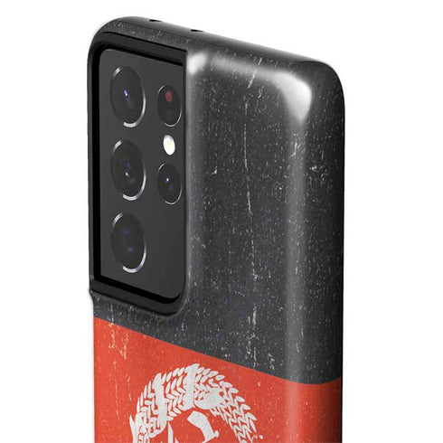 Afghanistan Flag Distressed Galaxy S21 Ultra 5G Pro Case