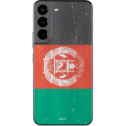Afghanistan Flag Distressed Galaxy S22 Skin