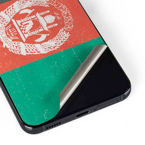 Afghanistan Flag Distressed Galaxy S22 Skin