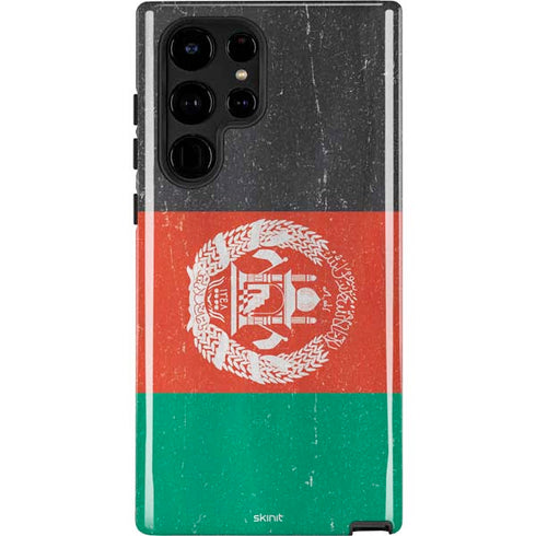 Afghanistan Flag Distressed Galaxy S22 Ultra Pro Case