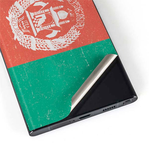 Afghanistan Flag Distressed Galaxy S22 Ultra Skin