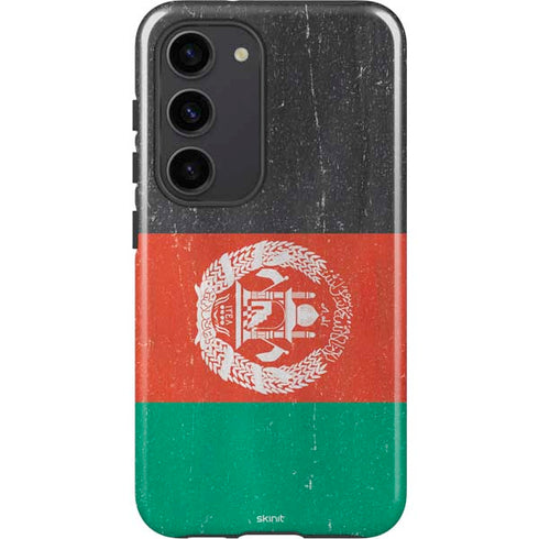 Afghanistan Flag Distressed Galaxy S23 Pro Case