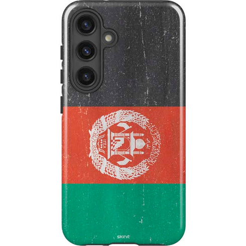 Afghanistan Flag Distressed Galaxy S24 Plus Impact Case
