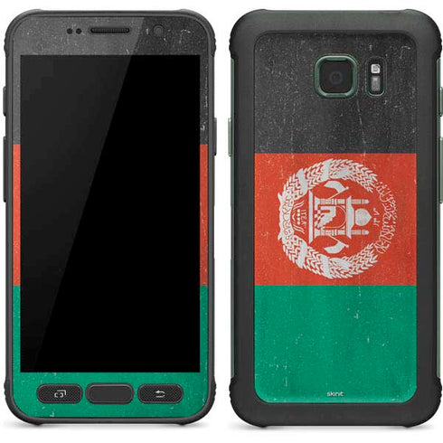 Afghanistan Flag Distressed Galaxy S7 Active Skin