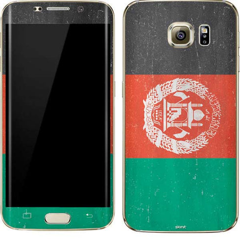 Afghanistan Flag Distressed Galaxy S7 Edge Skin