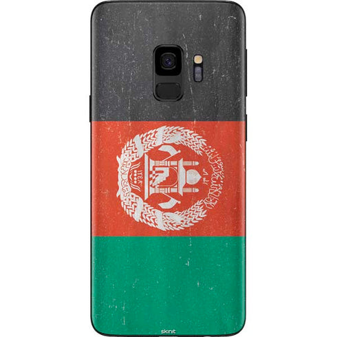 Afghanistan Flag Distressed Galaxy S9 Skin