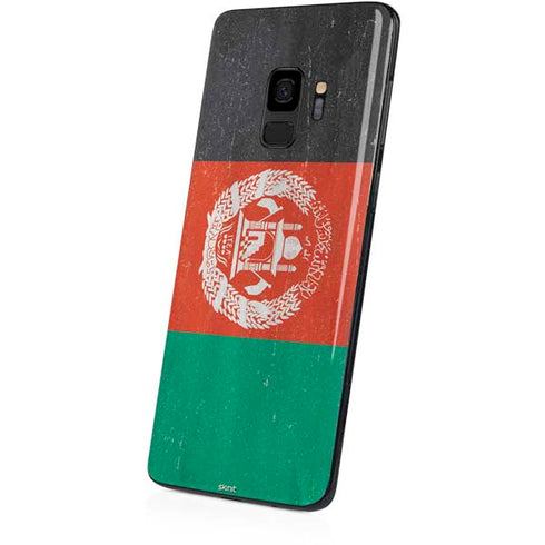 Afghanistan Flag Distressed Galaxy S9 Skin