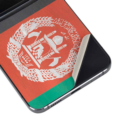 Afghanistan Flag Distressed Galaxy Z Flip5 5G Skin