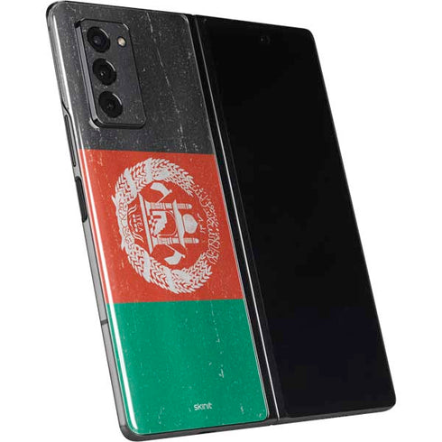 Afghanistan Flag Distressed Galaxy Z Fold2 5G Skin