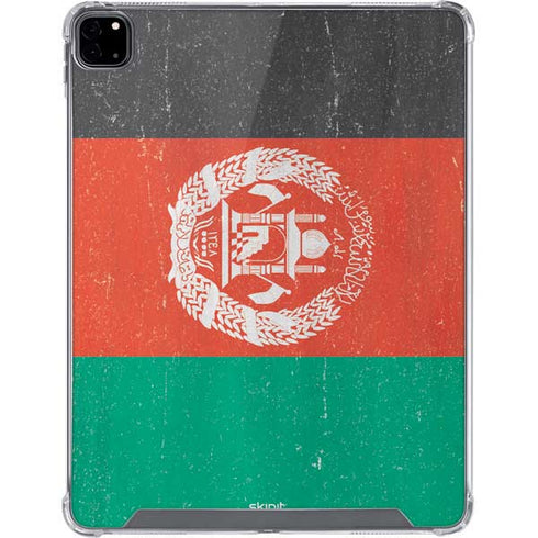Afghanistan Flag Distressed iPad Pro 12.9in (2020) Clear Case