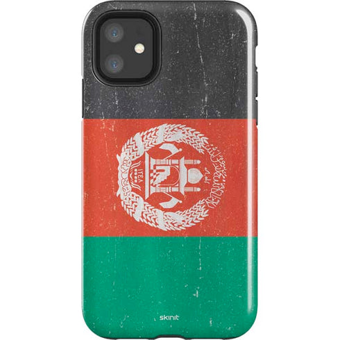 Afghanistan Flag Distressed iPhone 11 Impact Case