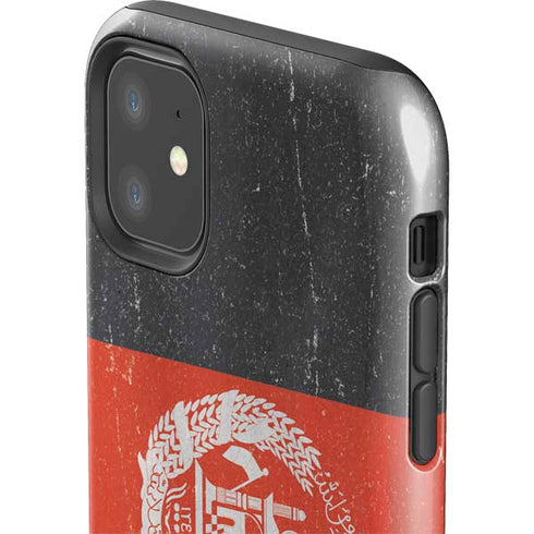 Afghanistan Flag Distressed iPhone 11 Impact Case