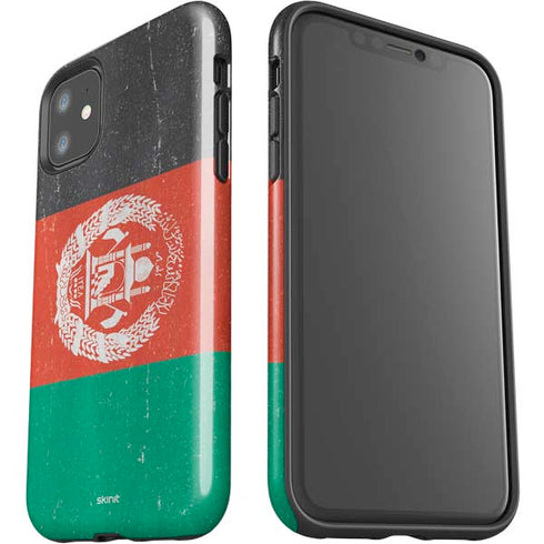 Afghanistan Flag Distressed iPhone 11 Impact Case