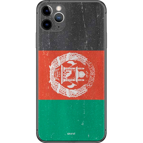 Afghanistan Flag Distressed iPhone 11 Pro Max Skin