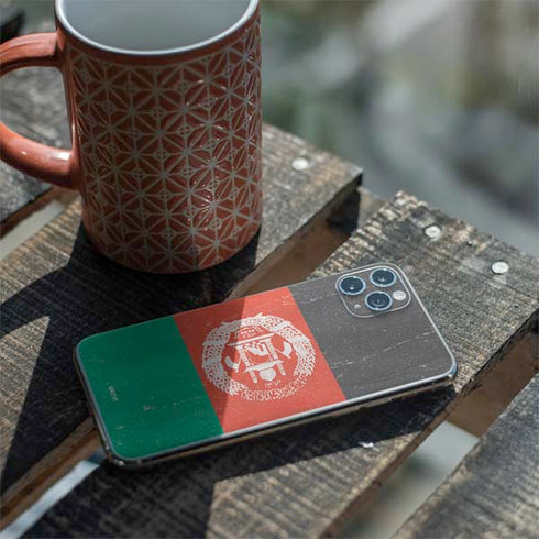 Afghanistan Flag Distressed iPhone 11 Pro Max Skin