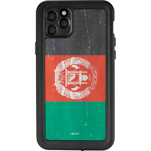 Afghanistan Flag Distressed iPhone 11 Pro Max Waterproof Case