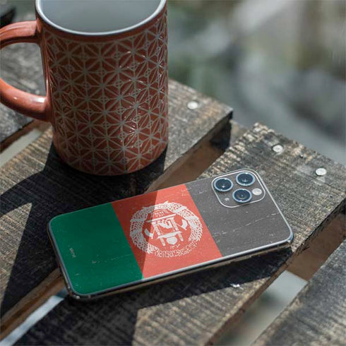 Afghanistan Flag Distressed iPhone 11 Pro Skin