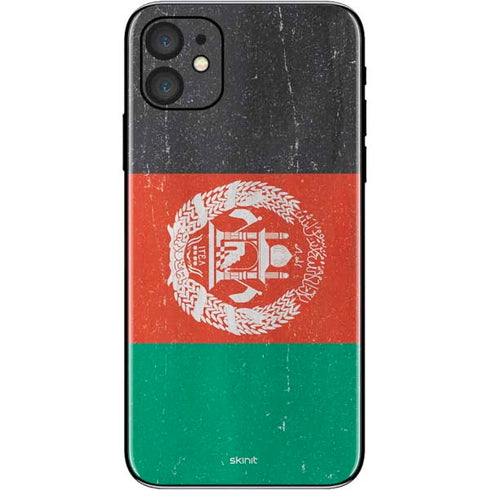 Afghanistan Flag Distressed iPhone 11 Skin