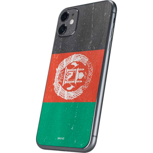 Afghanistan Flag Distressed iPhone 11 Skin