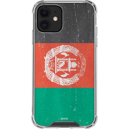 Afghanistan Flag Distressed iPhone 12 Mini Clear Case