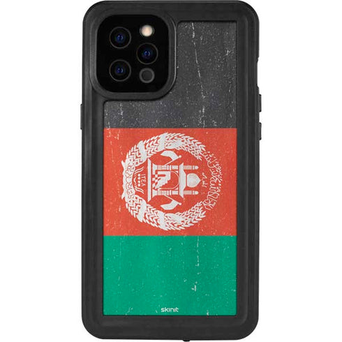 Afghanistan Flag Distressed iPhone 12 Pro Max Waterproof Case