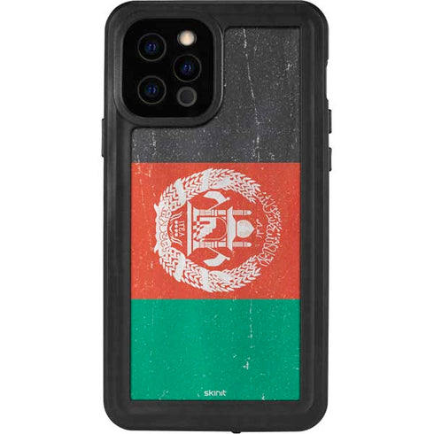 Afghanistan Flag Distressed iPhone 12 Pro Waterproof Case