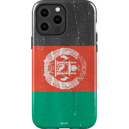 Afghanistan Flag Distressed iPhone 13 Pro Max Impact Case