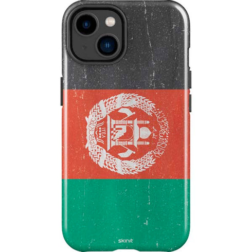 Afghanistan Flag Distressed iPhone 14 Plus Impact Case