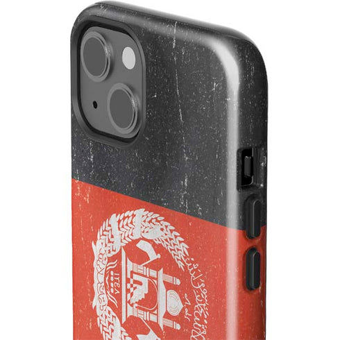 Afghanistan Flag Distressed iPhone 14 Plus Impact Case